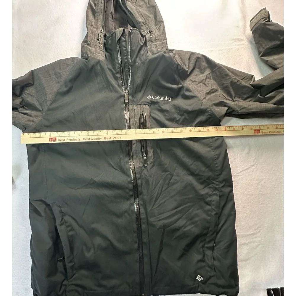 Columbia Windbreaker Jacket Black,  Size Large